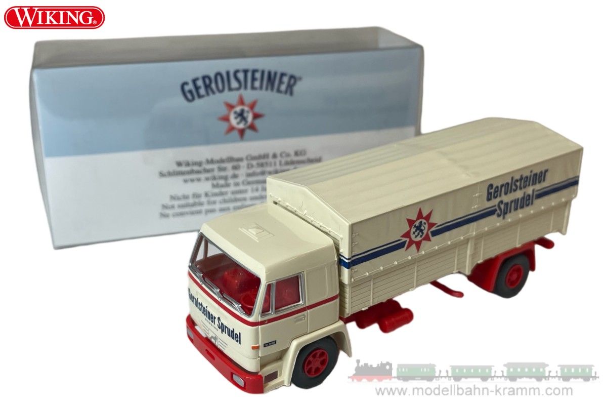 Wiking 084910, EAN 4006190849104: H0/1:87 Büssing BS 16 L Gerolsteiner Sprudel