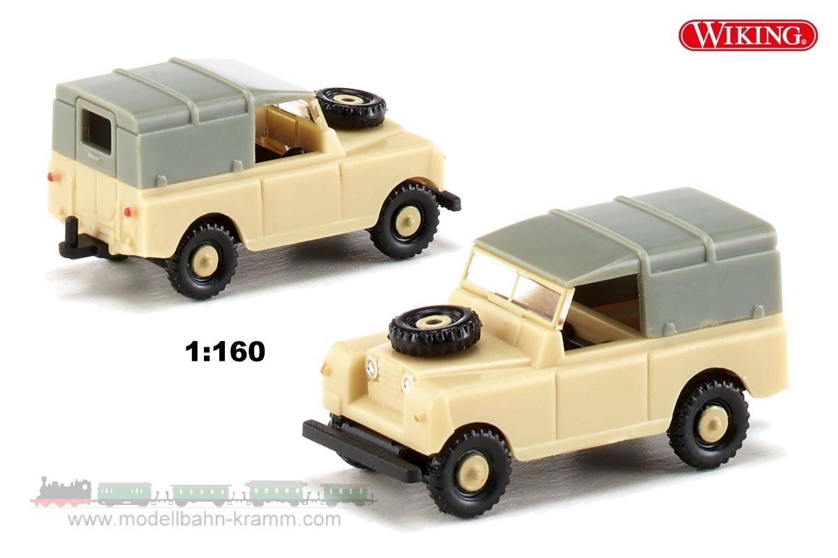 Wiking 092303, EAN 4006190923033: N/1:160 Land Rover 88 mit Dach, beige