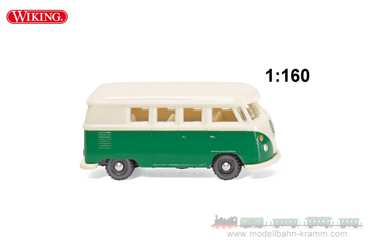 Wiking 093204, EAN 4006190932042: 1:160 VW T1 bus - patina green/pearl white