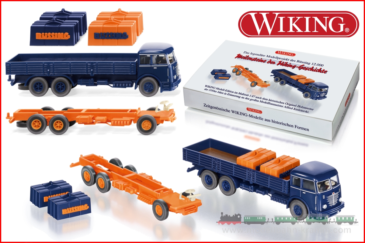 Wiking 099093, EAN 4006190990936: Set Büssing 12.000 (Limited)