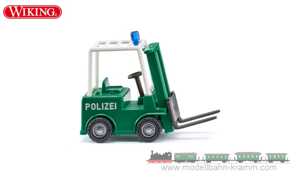Wiking 117002, EAN 4006190994187: Polizei Gabelstapler