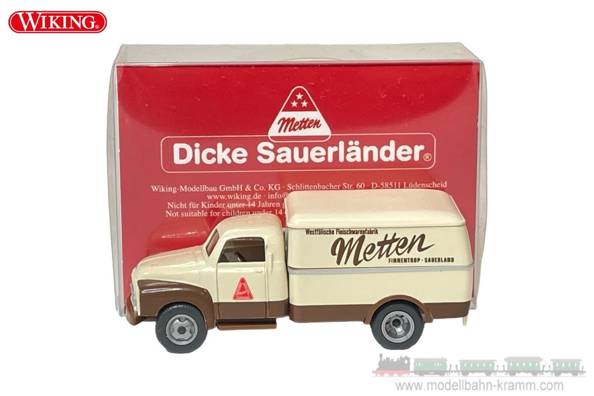 Wiking 835401, EAN 4006190993463: 1:87 Opel Blitz Metten (Sondermodell)