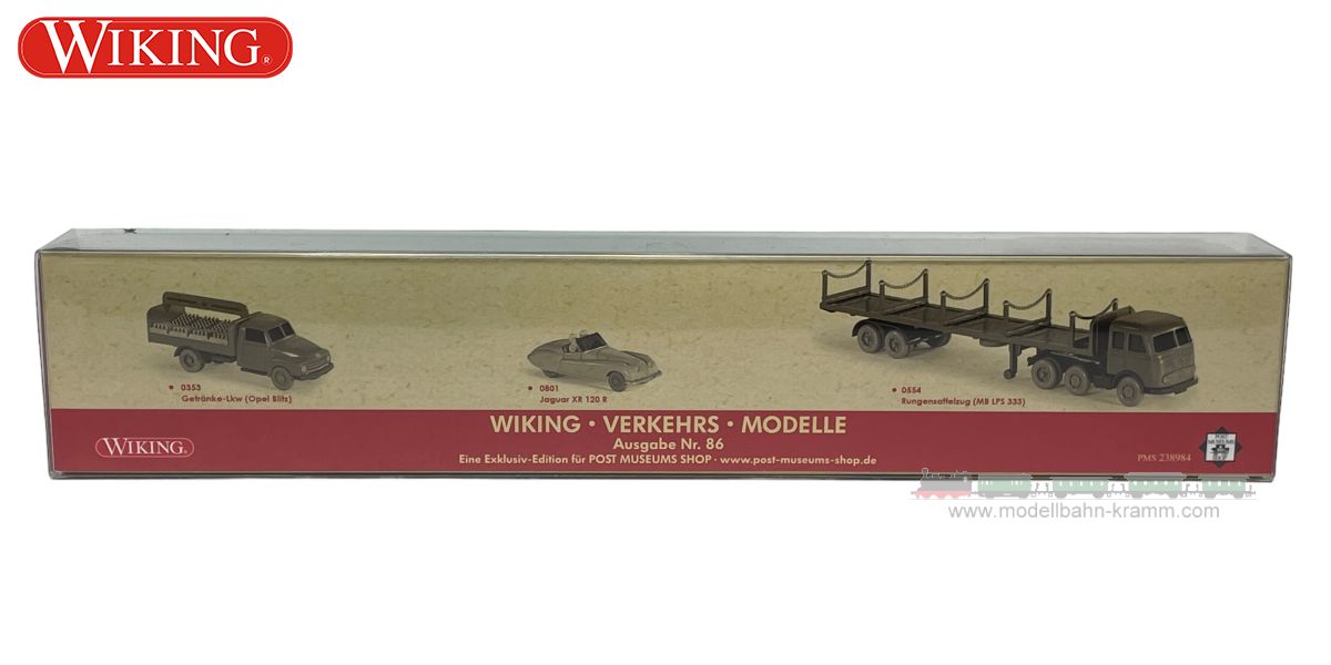 Wiking PMS238984, EAN 4006190998970: H0/1:87 Set Wiking-Verkehrs-Modelle 86