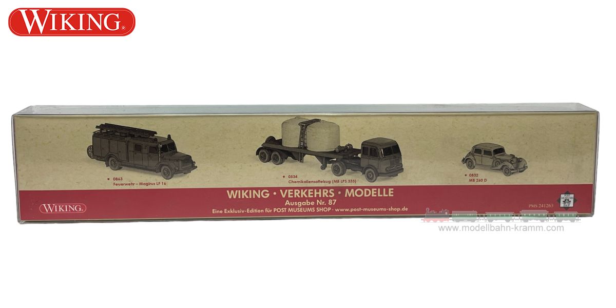Wiking PMS241263, EAN 4006190999014: H0/1:87 Set Wiking-Verkehrs-Modelle 87