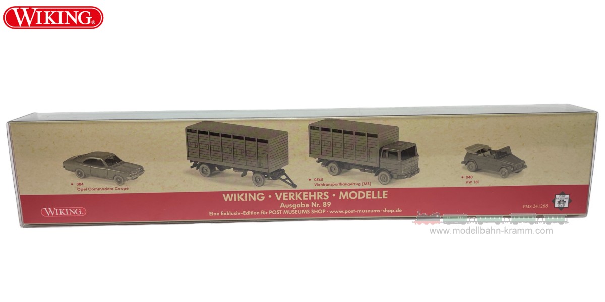 Wiking PMS241265, EAN 4006190999083: H0/1:87 Set Wiking-Verkehrs-Modelle 89
