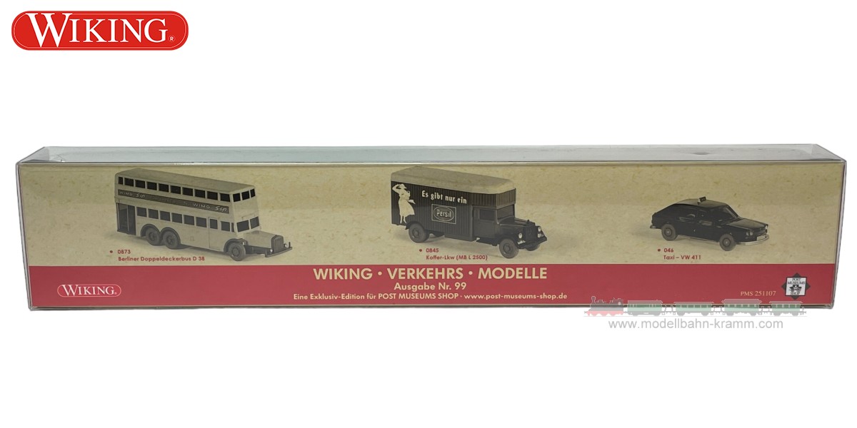 Wiking PMS251107, EAN 4006190999694: H0/1:87 Set Wiking-Verkehrs-Modelle 99