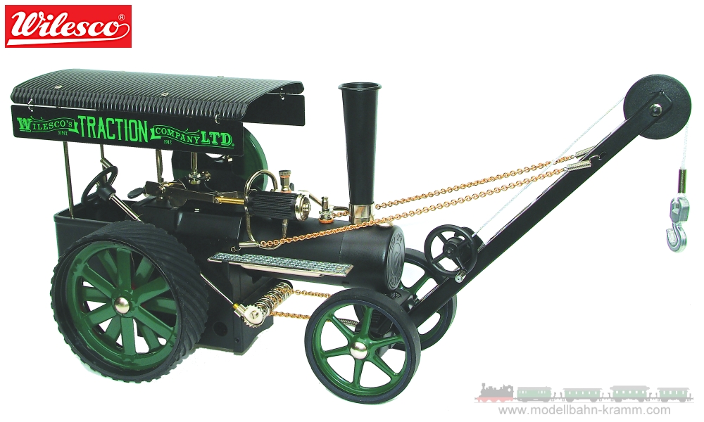 Modellbahn-Kramm: Wilesco 00405.1 Dampftraktor mit Kran D405, nur