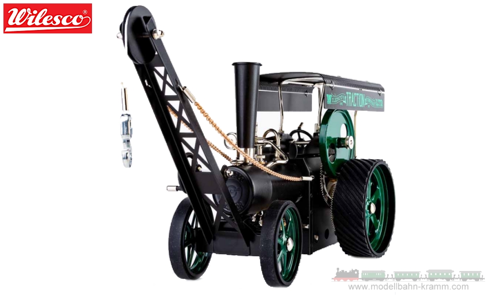 Modellbahn-Kramm: Wilesco 00405.1 Dampftraktor mit Kran D405, nur