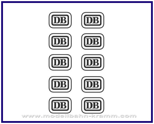 Weinert 91137, EAN 4043186911377: DB Emblem Neusilberätz.10Stüc