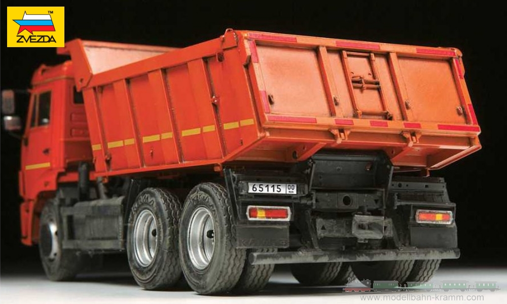 Zvezda 530003650, EAN 4600327036506: 1:35 Kamaz 65115 dump truck, modelkit