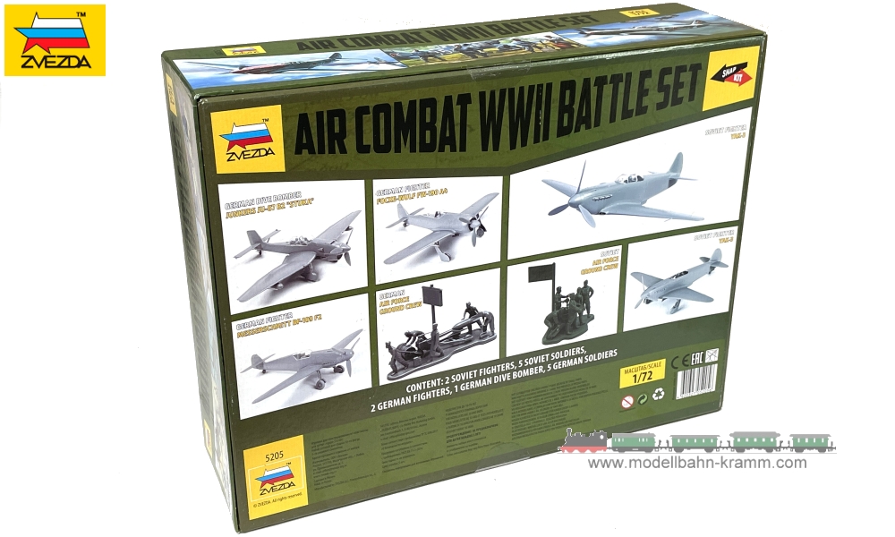 Zvezda 530005205, EAN 4600327052056: 1:72 Air Combat Battle Set