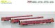 Arndt Spezial-Modelle 18001, EAN 2000075426239: Set 3x Expresszugwagen 2.Klasse, nach Modernisierung, NSB