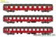 Arndt Spezial-Modelle 25001, EAN 2000075843012: N Set 3x Personenwag. UIC-Y DSB Epoche IV