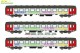 Arndt Spezial-Modelle 25500, EAN 2000075843067: N Set 3x Liegew. Snälltaget UIC-Y DSB Epoche V-VI