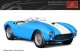 CMC M.305, EAN 2000075941541: Ferrari 375 MM Spider blau mit weißen Streifen #14
