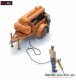 Artitec 387.611, EAN 8720168709059: H0 Kompressoranhänger mit Drucklufthammer und 2 Figuren, Fertigmodell