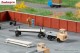 Auhagen 44658, EAN 4013285446582: Multicar M22 flatbed with long-goods trailer