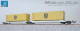 ESU 36541, EAN 4044645365410: Taschenwagen mit 2x Container MSC, Epoche VI