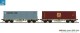 ESU 36605, EAN 4044645366059: H0 DC 2-tlg. Containertragwagen MAERSK + msc VI