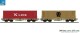 ESU 36606, EAN 4044645366066: H0 DC 2-tlg. Containertragwagen KLine + msc VI