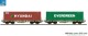 ESU 36609, EAN 4044645366097: H0 DC 2-tlg. Containertragwagen HYUNDAI + EVERGREEN VI