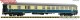 Fleischmann 6260037, EAN 4005575261708: N Schnellzugwagen 2. Klasse mit Gepäckabteil, DB IV