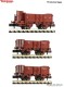 Fleischmann 6660034, EAN 4005575260626: N 3-tlg. Set: Offene Güterwagen, FS II-III