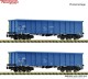 Fleischmann 6660095, EAN 4005575262743: N 2-tlg. Set: Offene Güterwagen, Einsteller