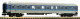 Fleischmann 817902, EAN 4005575193863: N InterRegio Wagen, blau / grau mit Zugschlussbleuchtung