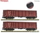 Fleischmann 830257, EAN 4005575256384: N 2-tlg. Set: Offene Güterwagen, DBAG