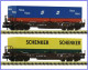 Fleischmann 845376, EAN 4005575252126: N Set Einheitstaschenwagen Sdgkkms 2-teilig ÖBB
