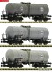 Fleischmann 848028, EAN 4005575195614: N Set 3-teilig Kesselwagen IV