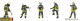 Faller 151638, EAN 4104090516383: H0 Feuerwehrkräfte Epoche VI, Set II