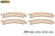 Faller 162120, EAN 4104090621209: N Laser-Street Fahrbahnbogen 45°