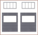 Faller 180891, EAN 4104090808914: H0 2 Wandelemente mit horizontalen Fenstern Goldbeck