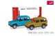 Herpa 012645-009, EAN 4013150356718: Herpa MiniKit: 1:87 Mercedes-Benz G-Klasse, chinablau und currygelb (2 Stück)