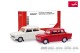Herpa 013901-003, EAN 4013150356565: Herpa MiniKit: 1:87 Trabant 601 Limousine, weiß/verkehrsrot (2 Stück)