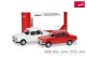 Herpa 013918-003, EAN 4013150356572: Herpa MiniKit: 1:87 Wartburg 353 1966 Limousine, weiß/verkehrsrot (2 Stück)