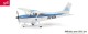 Herpa 019439, EAN 4013150019439: 1:87 Cessna 172 „KLM Aeroclub“ (Niederlande/Leylstadt)