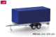Herpa 052627-004, EAN 4013150354769: PKW-Planenanhänger 2a, blau