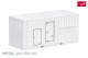 Herpa 055505, EAN 4013150055505: Zubehör: Set mit zwei 20 ft. Container Stromaggregate, weiß