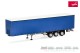 Herpa 077149, EAN 4013150077149: 1:87 Schmitz Gardinenplanen-Auflieger mit innenliegender Verriegelung, blau/ Chassis silber