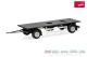 Herpa 086417, EAN 4013150086417: 1:87 Teileservice: Hängerfahrgestell Festaufbau 7,45m mit separatem Unterfahrschutz offen, schwarz (2 Stück)