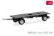 Herpa 086424, EAN 4013150086424: 1:87 Teileservice: Hängerfahrgestell Festaufbau 7,45m mit separatem Unterfahrschutz geschlossen, schwarz (2 Stück)