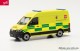 Herpa 096874, EAN 4013150096874: 1:87 MAN TGE Kasten HD Ambulance Belgium
