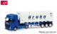 Herpa 307796, EAN 4013150307796: 1:87 Mercedes-Benz Actros Giga Bulkcontainer-Sattelzug Bruhn