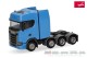 Herpa 308601-005, EAN 4013150356640: 1:87 Scania CS 20 Hochdach Schwerlastzugmaschine 4achs, himmelblau