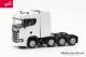 Herpa 315753-003, EAN 4013150343329: 1:87 Scania CS20 ND Schwerlast-Zugmaschine 4a weiß
