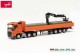 Herpa 316088, EAN 4013150316088: H0/1:87 Volvo FH FD 2020 Pritschen-Sattelzug mit Ladekran 3a/3a, orange