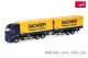 Herpa 320733, EAN 4013150320733: 1:87 Volvo FH Aero GL XL Wechselkoffertandem-Hängerzug 7,82m Dachser